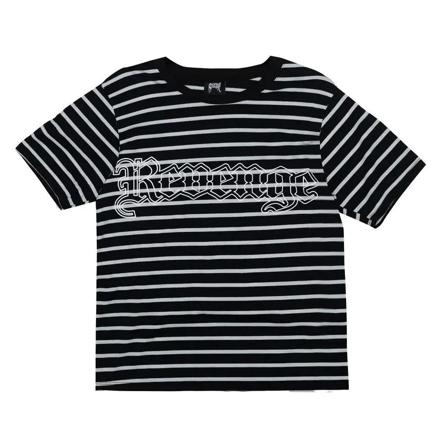 Revenge (L) Revenge Striped Outline Logo Tee Size US L / EU 52-54 / 3 - 1 Thumbnail
