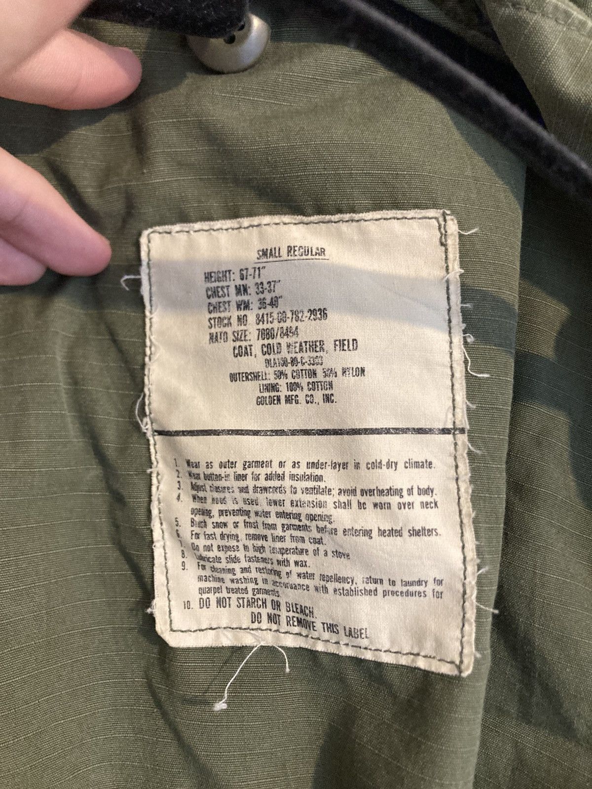 Hedi Slimane Vintage US Military M65 Jacket Size US S / EU 44-46 / 1 - 6 Thumbnail