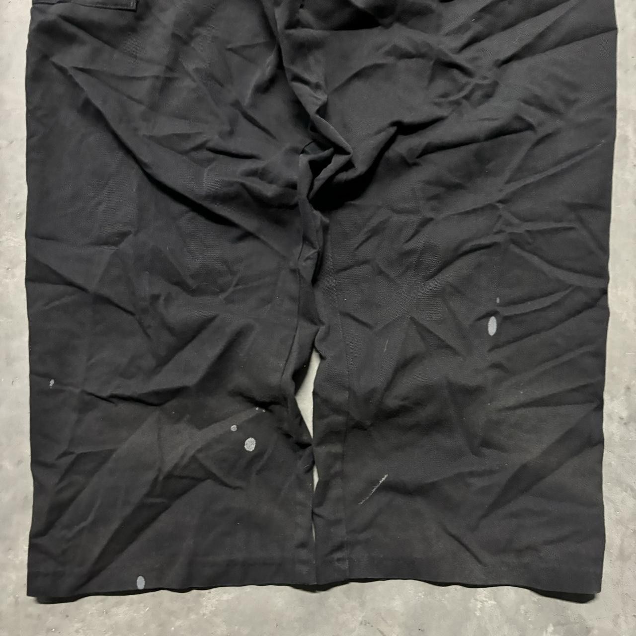 Japanese Brand × Vintage Crazy Vintage Y2K/2000s Baggy Grunge Black Skater Workwear Cargo Pants! Size US 36 / EU 52 - 6 Thumbnail