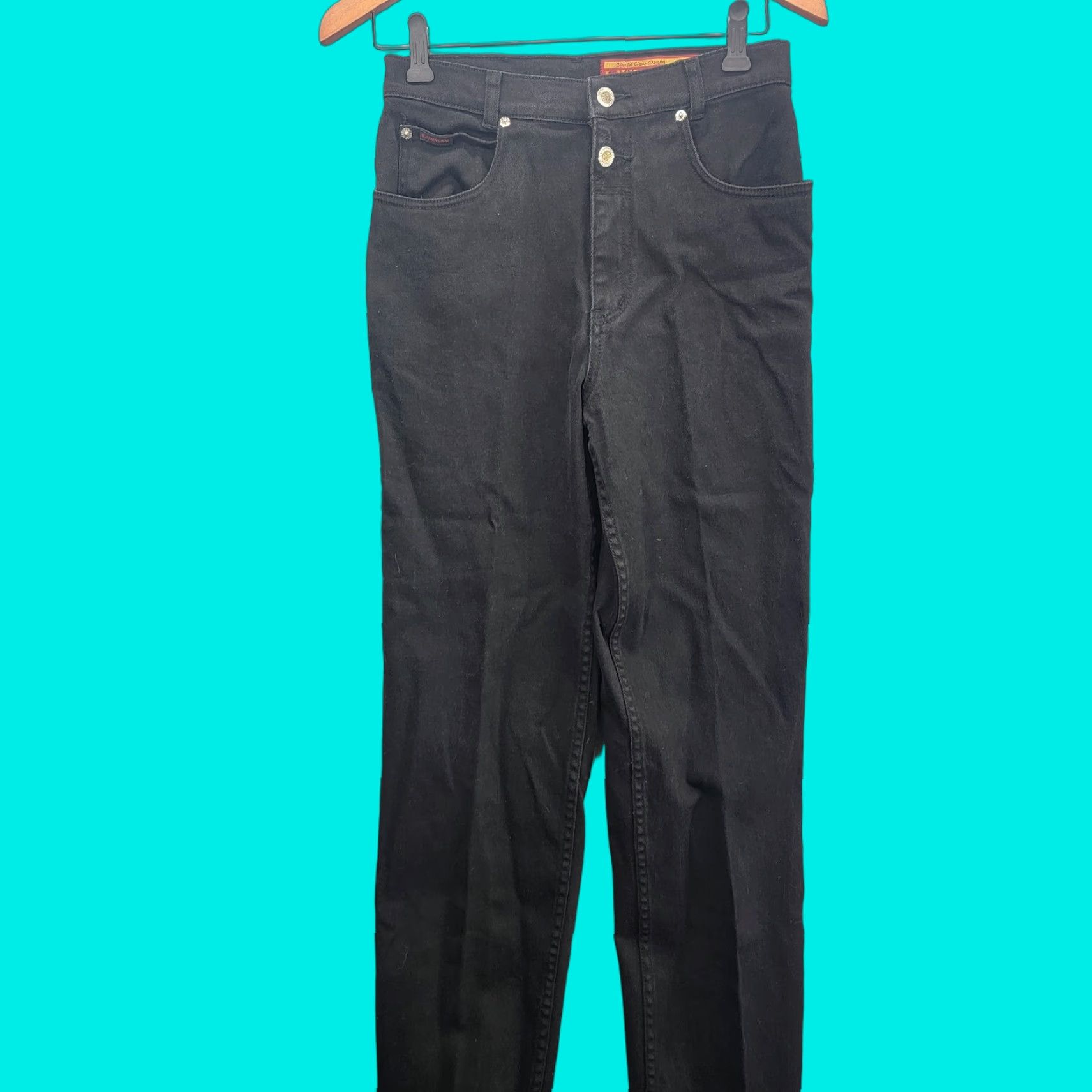 Vintage Vintage Lawman Jeans Western Bareback Black Women’s Slim Fit Size 7 Size 28" / US 6 / IT 42 - 1 Thumbnail