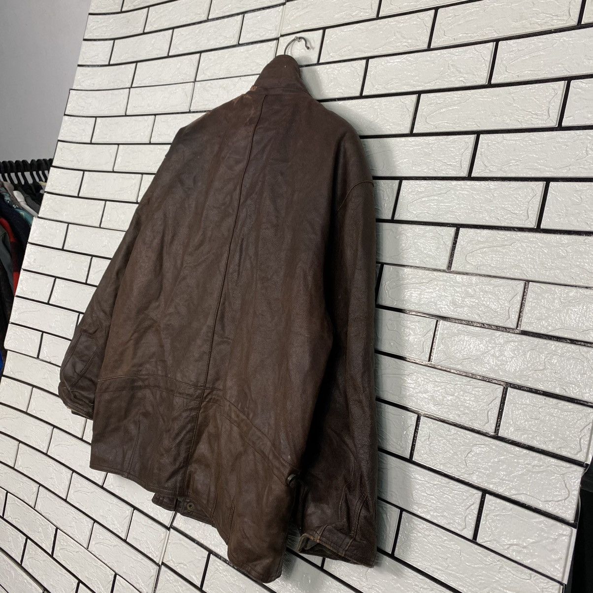 Japanese Brand 🔥VINTAGE LEATHER JACKET BLANKET HUNTING CLUB ISSEY MIYAKE Size US L / EU 52-54 / 3 - 10 Thumbnail
