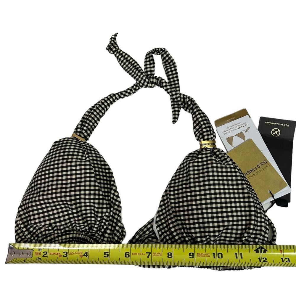 Designer Vix l NWT Gingham Bia Tube Triangle Bikini Large/DD Size ONE SIZE - 8 Thumbnail