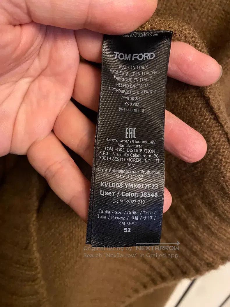 Tom Ford Tom Ford Cashmere and silk blend knit sweater coat Size US L / EU 52-54 / 3 - 5 Thumbnail
