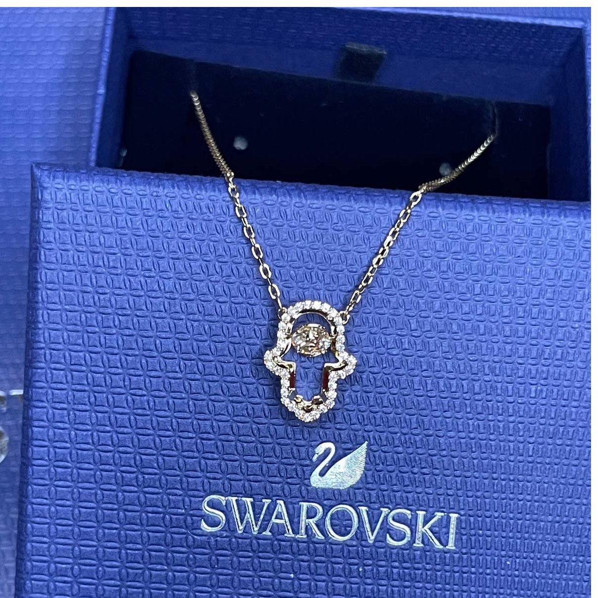 Swarovski Swarovski Luckily Hamsa hand Pendant Necklace n. Size ONE SIZE - 5 Thumbnail