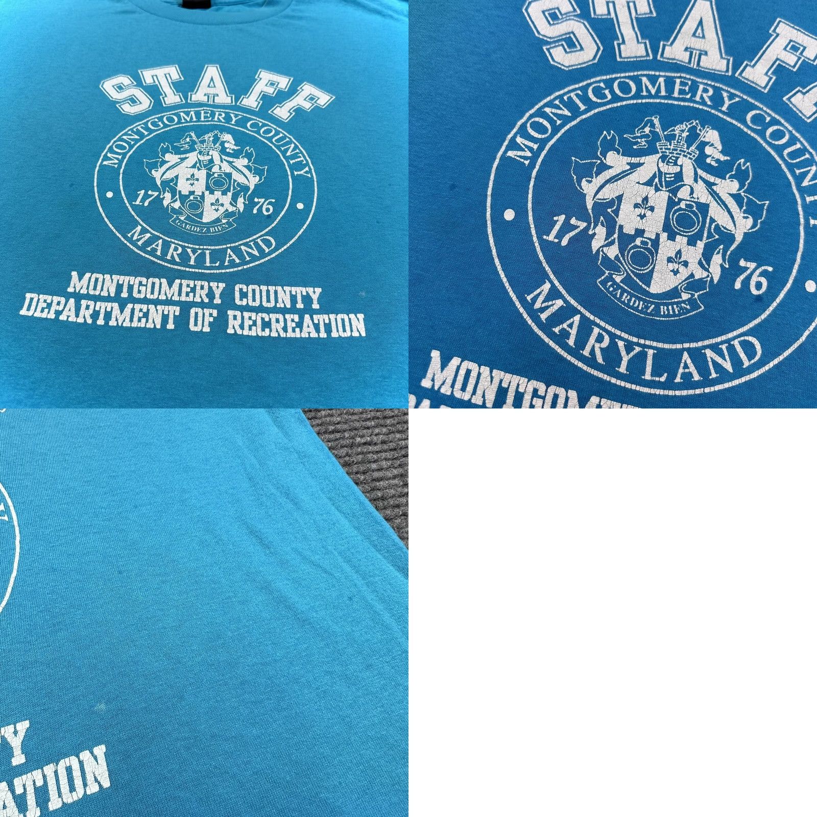 Vintage VINTAGE Maryland Staff Graphic Tee T-Shirt Small Blue 80s Single Stitch Mens Vintage Deadstock USA Size US S / EU 44-46 / 1 - 8 Thumbnail