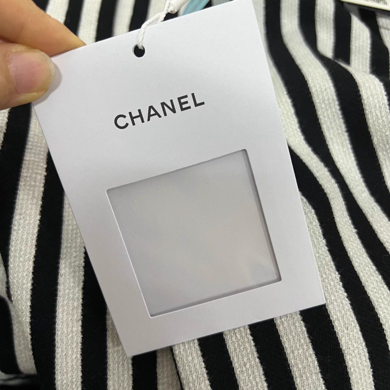 Chanel CHANEL black and white stripe pants 40 Size 28" / US 6 / IT 42 - 5 Thumbnail