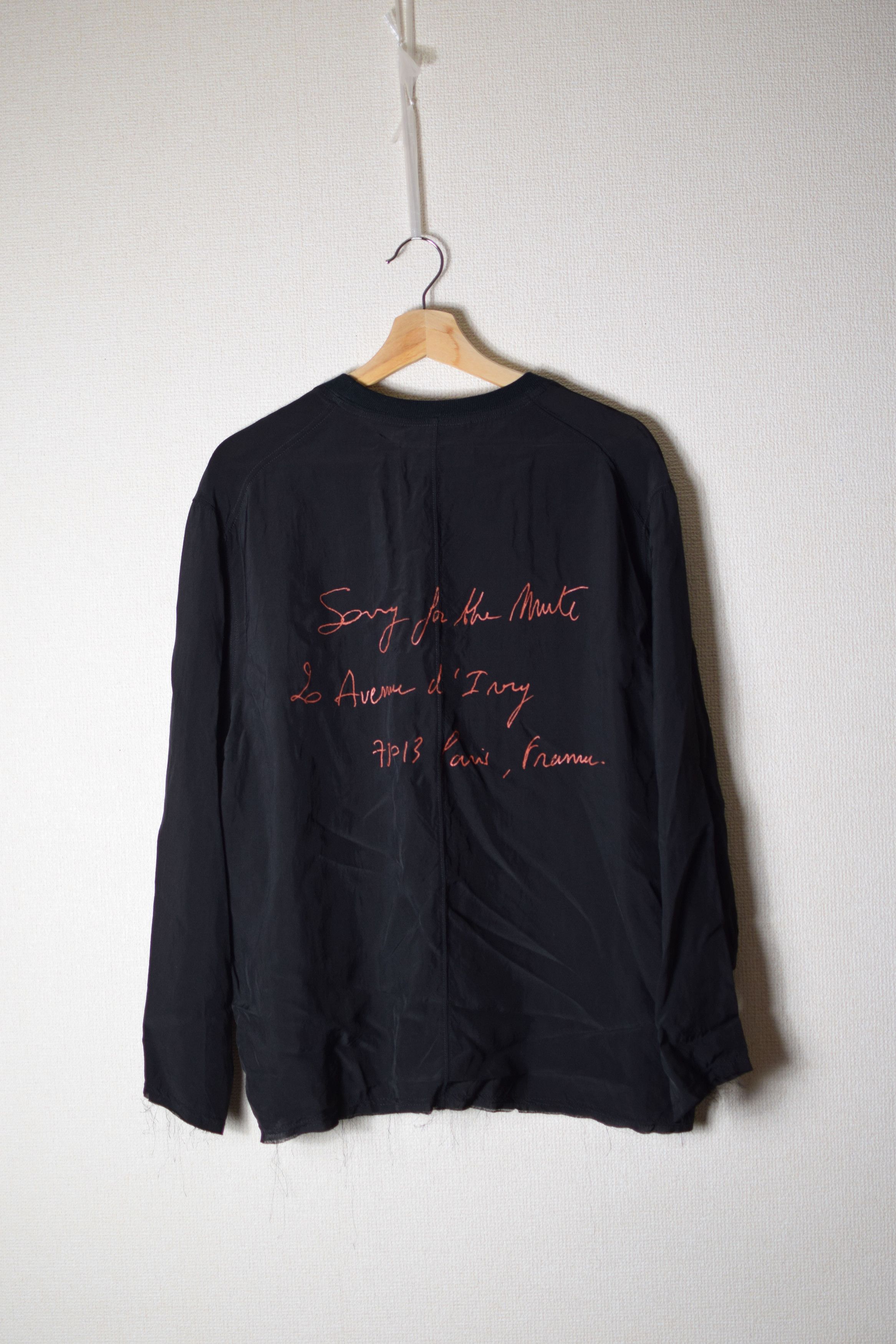 Song For The Mute SftM 22.1 Avenue d'Ivry Top - MJP010P5_CRKBLK Size US L / EU 52-54 / 3 - 3 Thumbnail