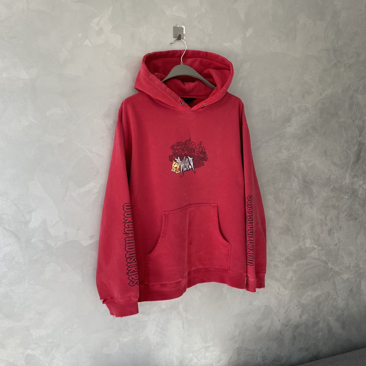 Hook-Ups 1997 World Industries Rare Vintage Distressed Skate Hoodie Size US M / EU 48-50 / 2 - 1 Thumbnail