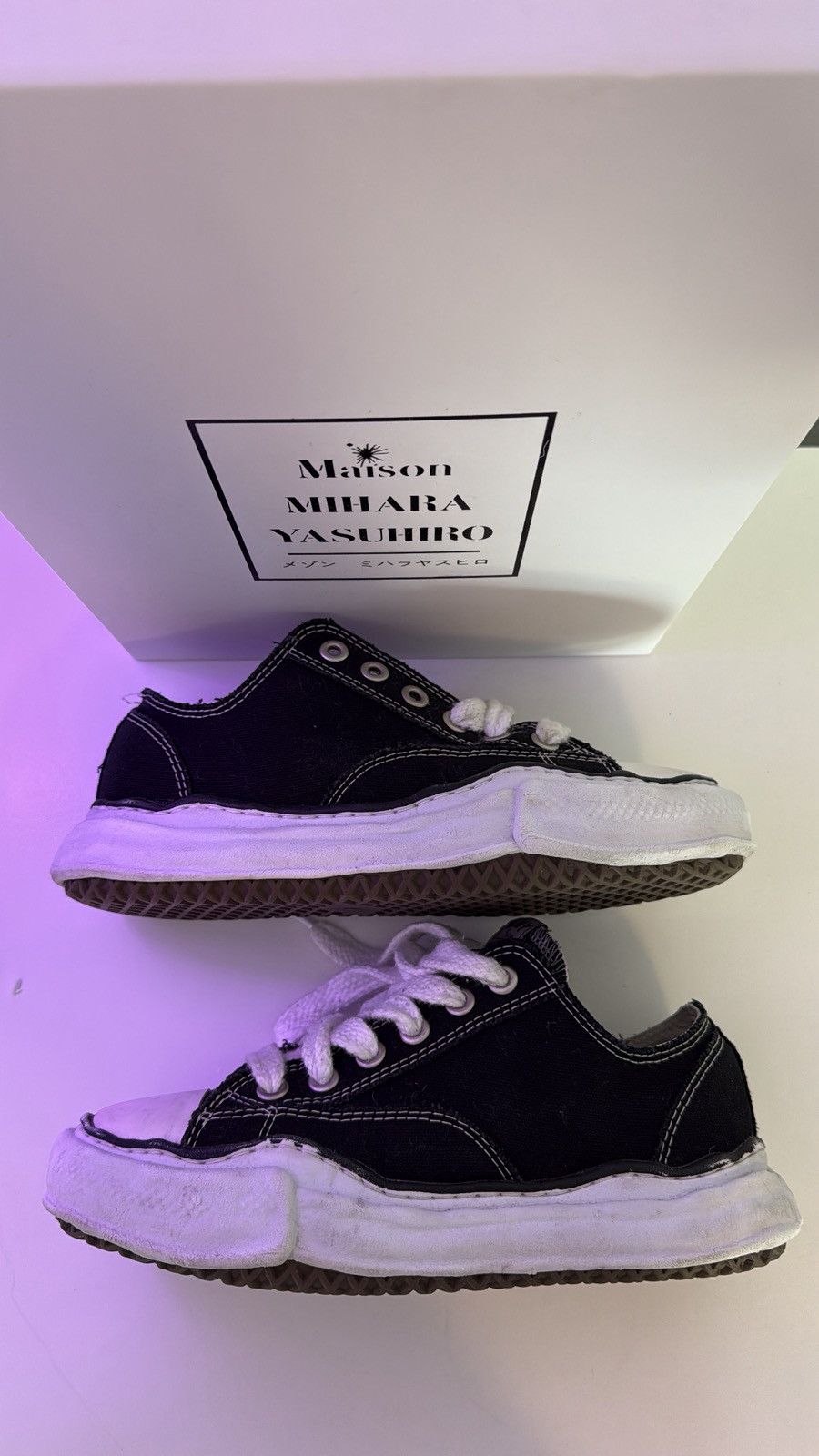 Maison MIHARA YASUHIRO Maison Mihara Yasuhiro OG Sole Canvas Low Black | Size 39 Size US 6.5 / EU 39-40 - 2 Thumbnail