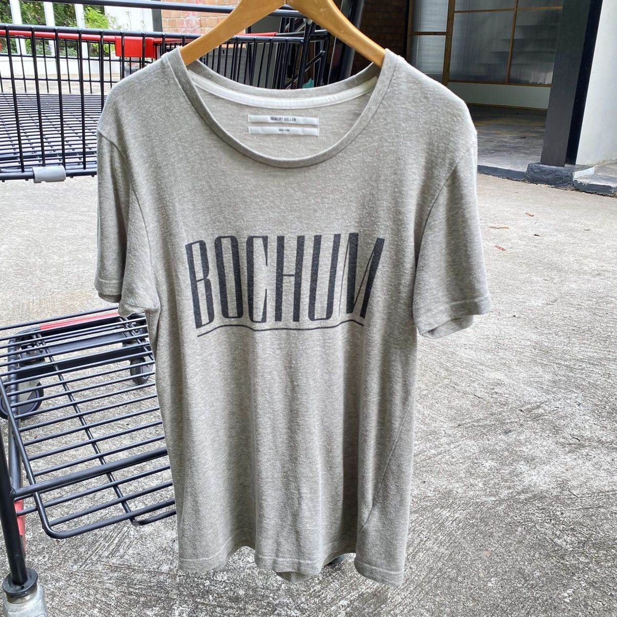 Robert Geller ROBERT GELLER Light Grey Graphic Logo T-Shirt Size US S / EU 44-46 / 1 - 13 Thumbnail