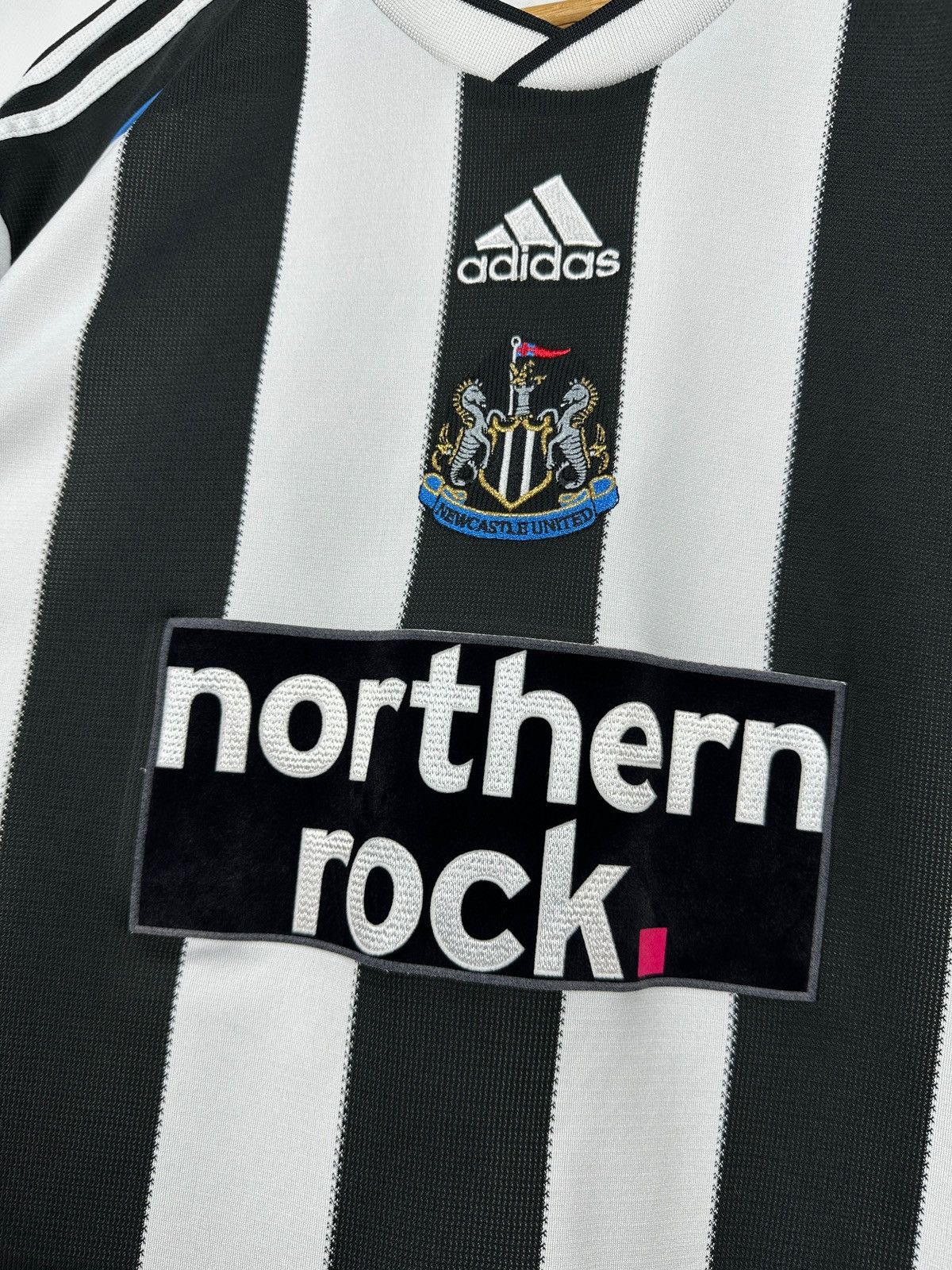 Adidas 2009/10 Adidas Newcastle United Vintage Soccer Jersey Size US XL / EU 56 / 4 - 12 Thumbnail