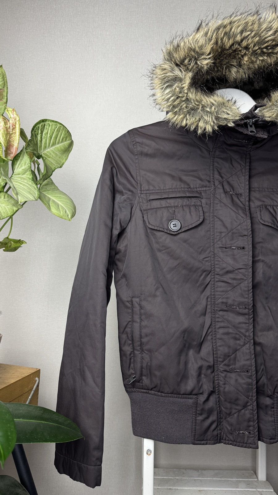 Le Grande Bleu (L.G.B.) Y2K Vintage Faux Fur Hood Jacket Ifsixwasnine LGB Goa fuzzy Size US S / EU 44-46 / 1 - 4 Thumbnail