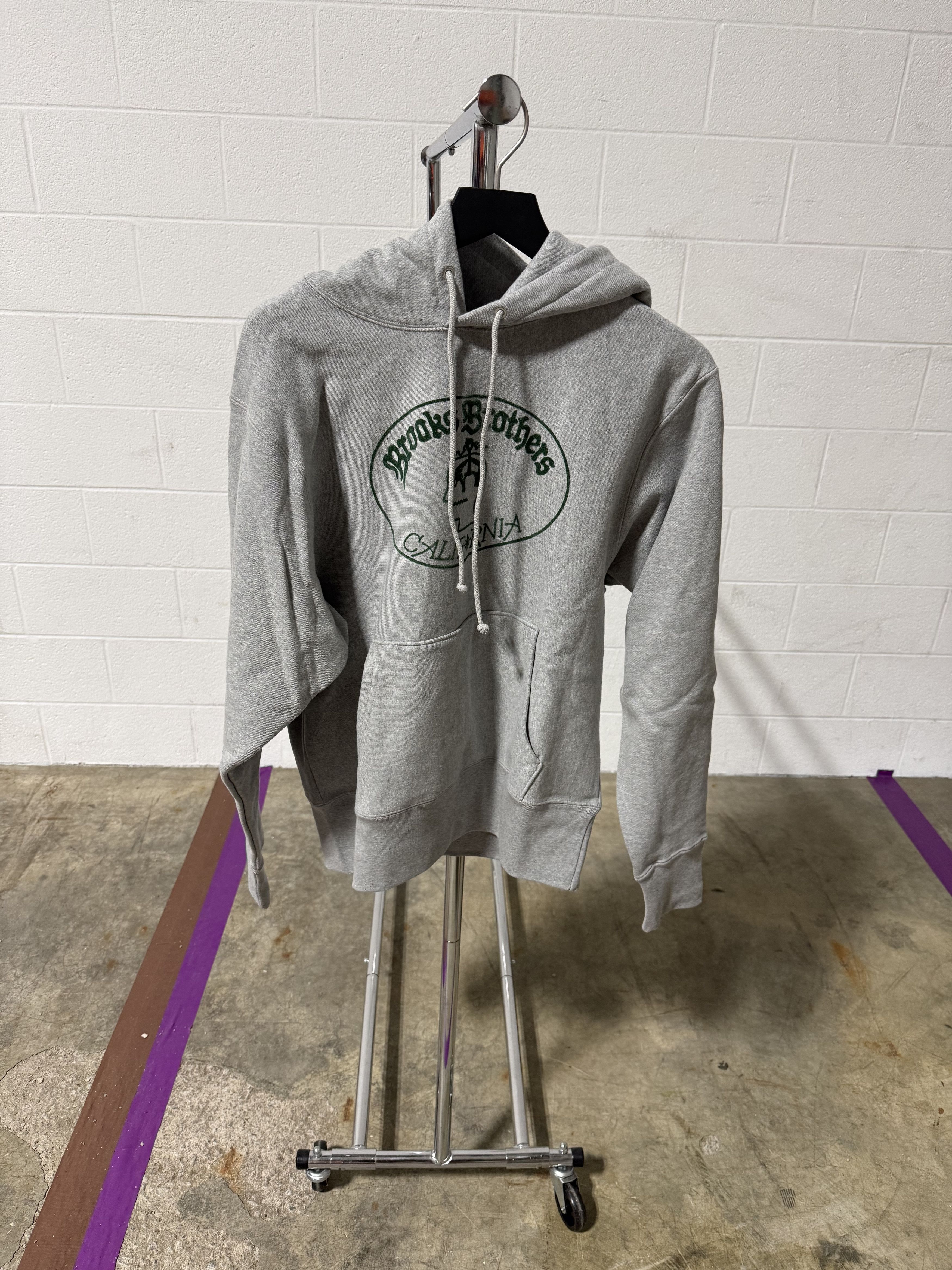 Brain Dead Brain Dead x Brooks Brothers California Logo Hoodie 'Grey' Size US M / EU 48-50 / 2 - 1 Thumbnail