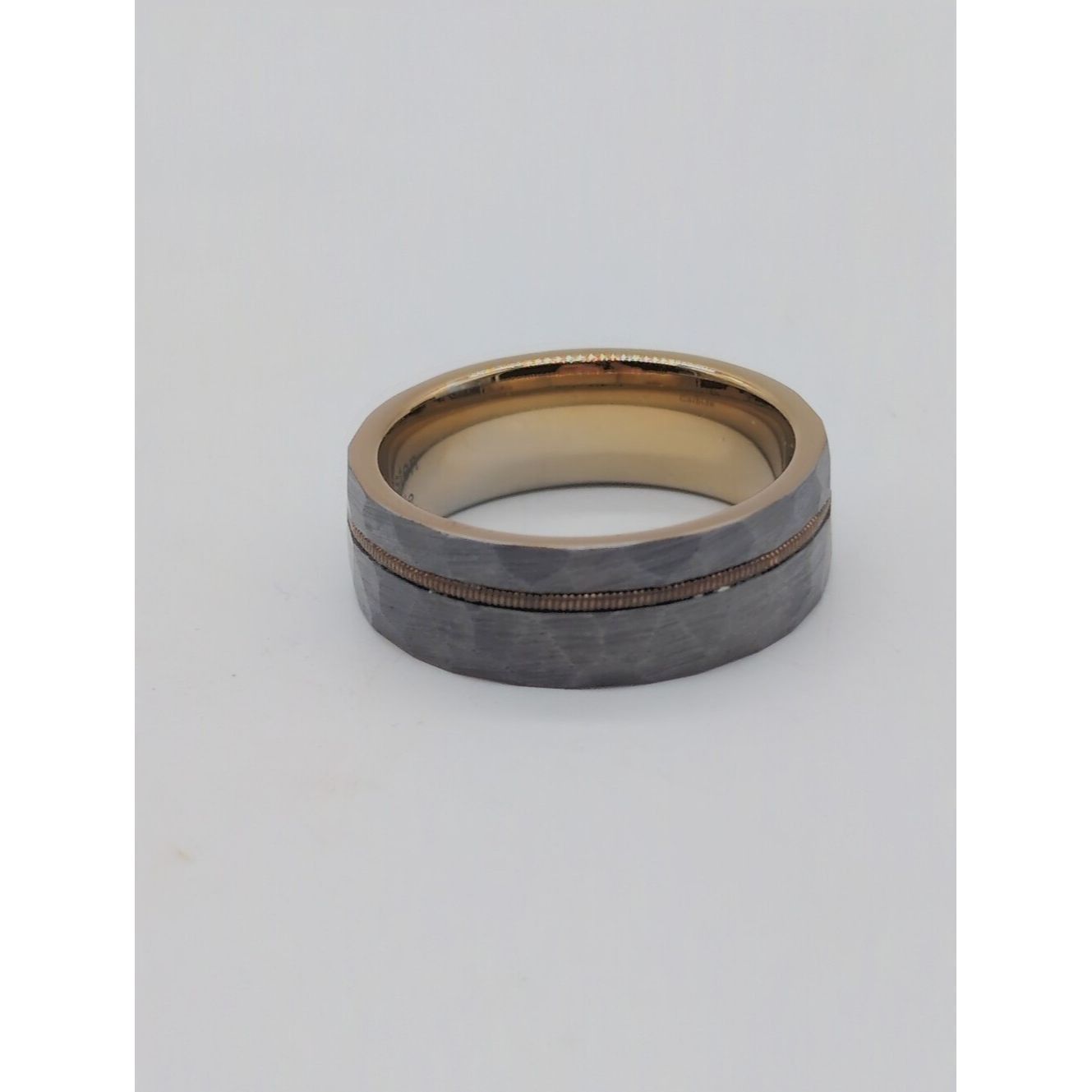 Other Gray Zeus Hammered Tungsten Carbide Guitar String Ring Size ONE SIZE - 5 Thumbnail