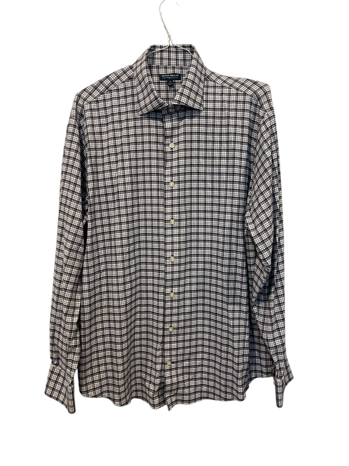 Peter Millar Peter Millar Crown Crafted Men's Long Sleeve Button Up Shirt Size US XL / EU 56 / 4 - 1 Thumbnail