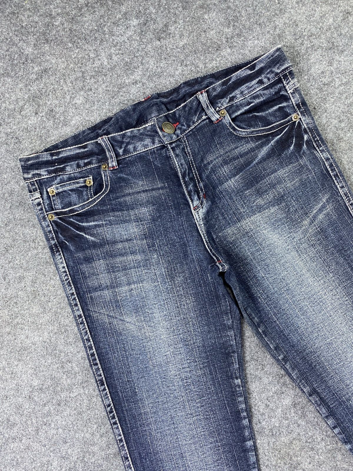 Japanese Brand × Jean Japanese Brand Blue Wash Jeans - J1100 Size US 33 - 3 Thumbnail
