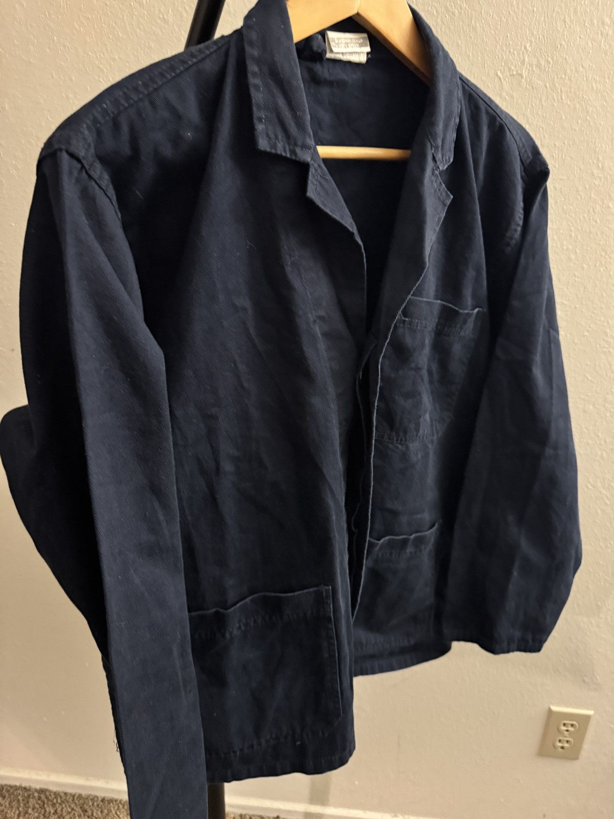 Vintage Vintage Navy Cropped French Cycling Coat 52 L Size US L / EU 52-54 / 3 - 4 Thumbnail