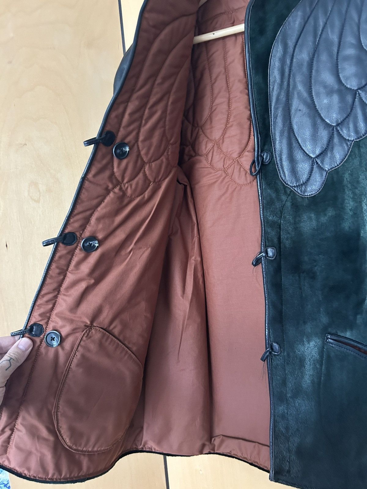 Other 70’s suede jacket with black leather patches Size US L / EU 52-54 / 3 - 3 Thumbnail