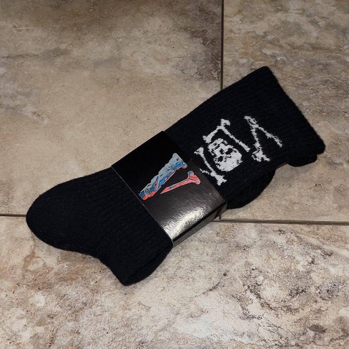 Vlone Vlone Lost Bone Socks Black Brand New Size ONE SIZE - 3 Thumbnail