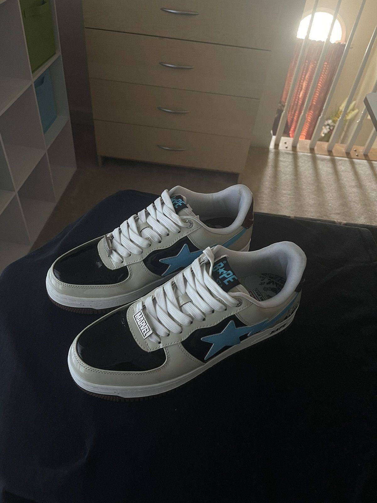 Bape × Marvel Comics Bape x Marvel Rocket Raccoon Bapesta Size US 9.5 / EU 42-43 - 2 Thumbnail