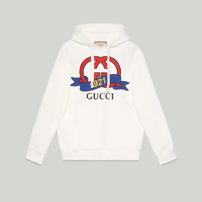 Gucci oc11z0226 Interlocking G 1921 Print Sweatshirt Hoodie Size XXS / US 00 / IT 34 - 1 Thumbnail