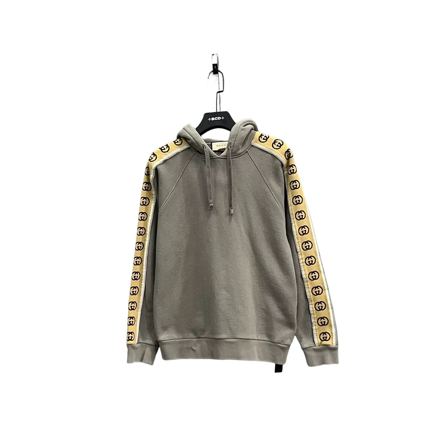 Gucci Gucci Side GG Tape Logo Hoodie Gray XS Size US XS / EU 42 / 0 - 1 Thumbnail