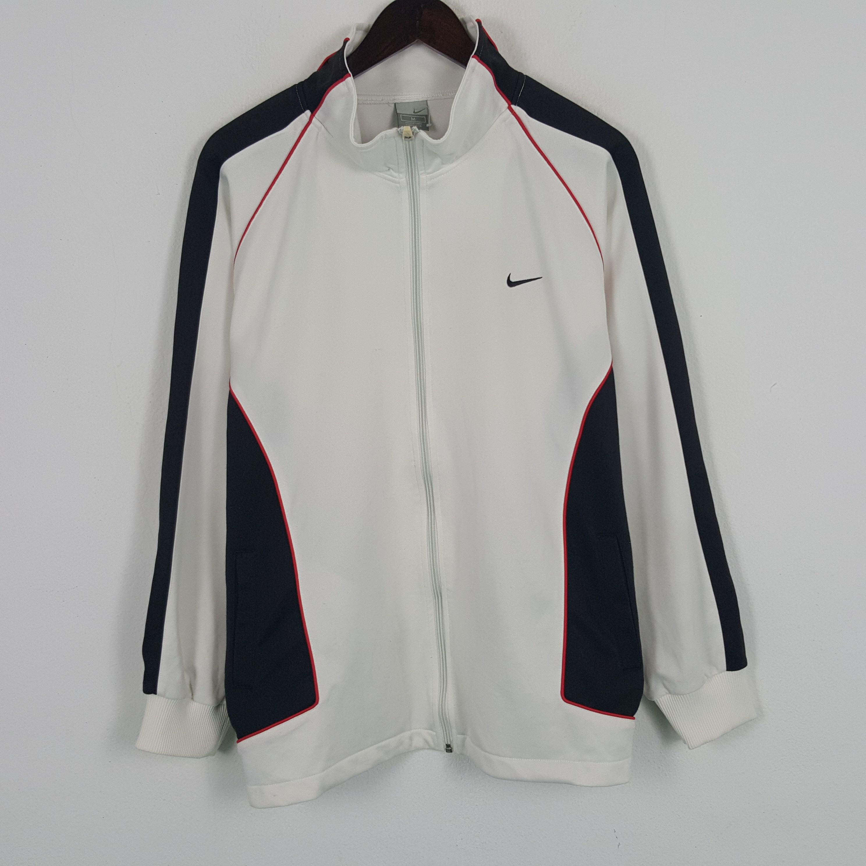 Nike × Vintage Vintage Nike Swoosh Embroidery Logo Zipper Jacket Size US L / EU 52-54 / 3 - 3 Thumbnail