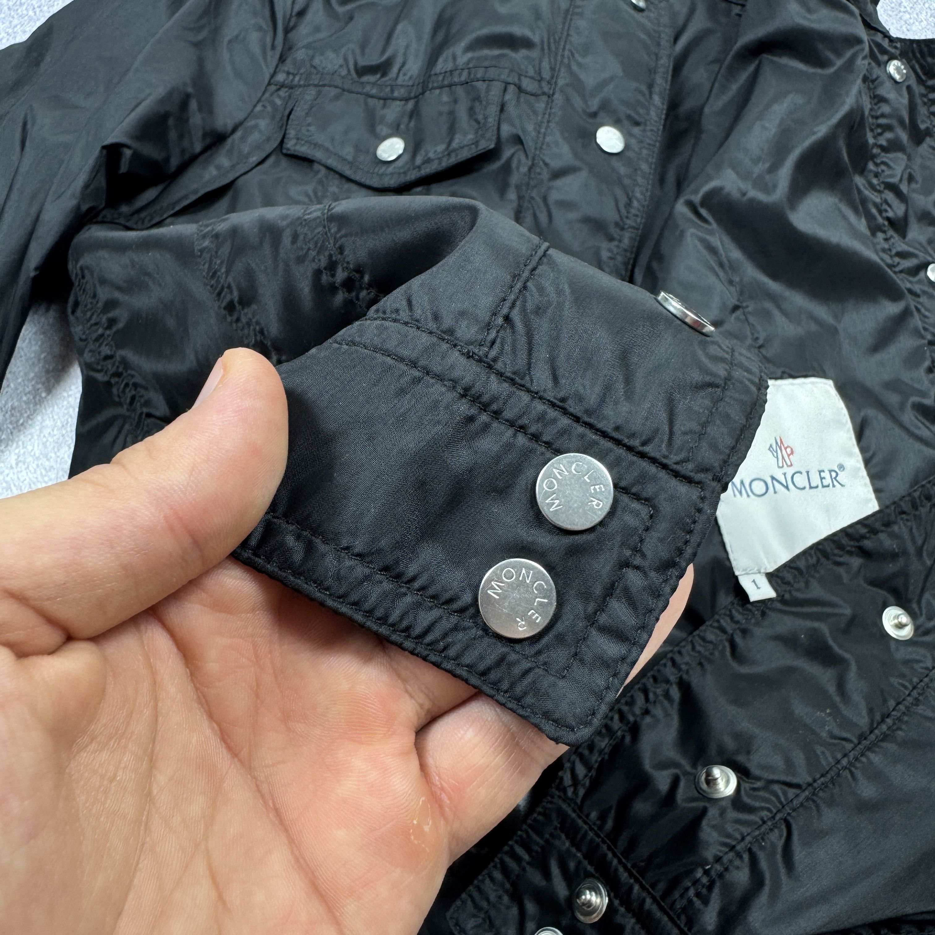 Moncler Women`s Moncler Z5E0084 Black Light Nylon Jacket Size 1 / S Size S / US 4 / IT 40 - 16 Thumbnail