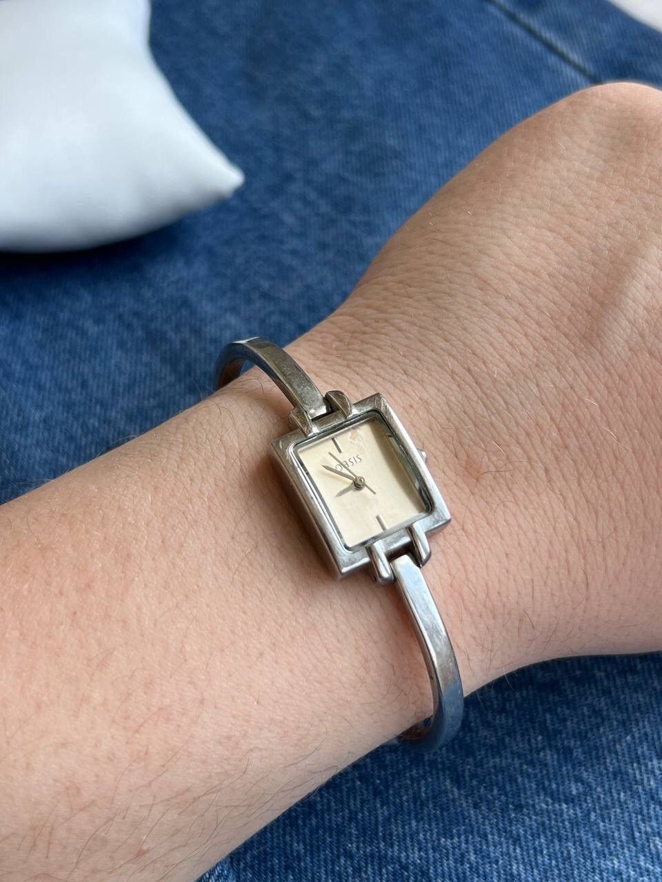 Japanese Brand Elegant Squre Silver Miyota Movement Watch - Japanese Brand Size ONE SIZE - 5 Thumbnail