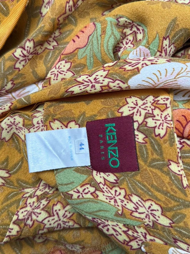 Kenzo KENZO Yellow and floral flowers strap dress vintage Size M / US 6-8 / IT 42-44 - 8 Thumbnail