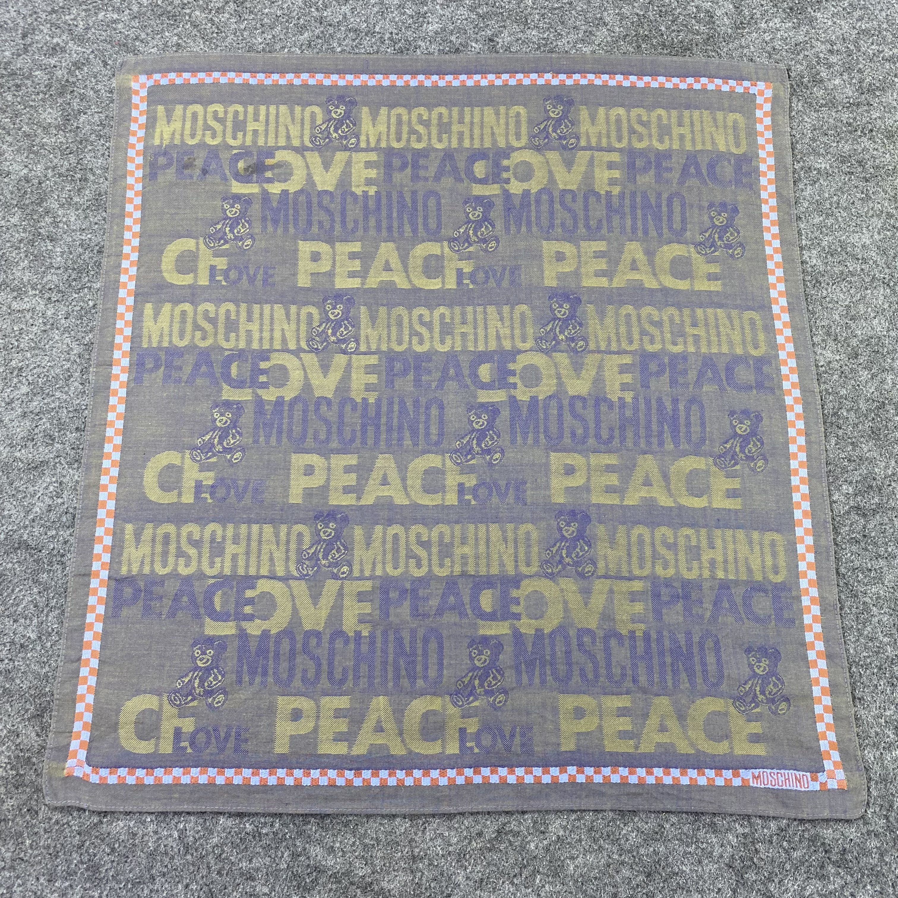 Moschino × Vintage Vintage Moschino Handkerchief / Bandana / Neckerchief-B1156 Size ONE SIZE - 3 Thumbnail