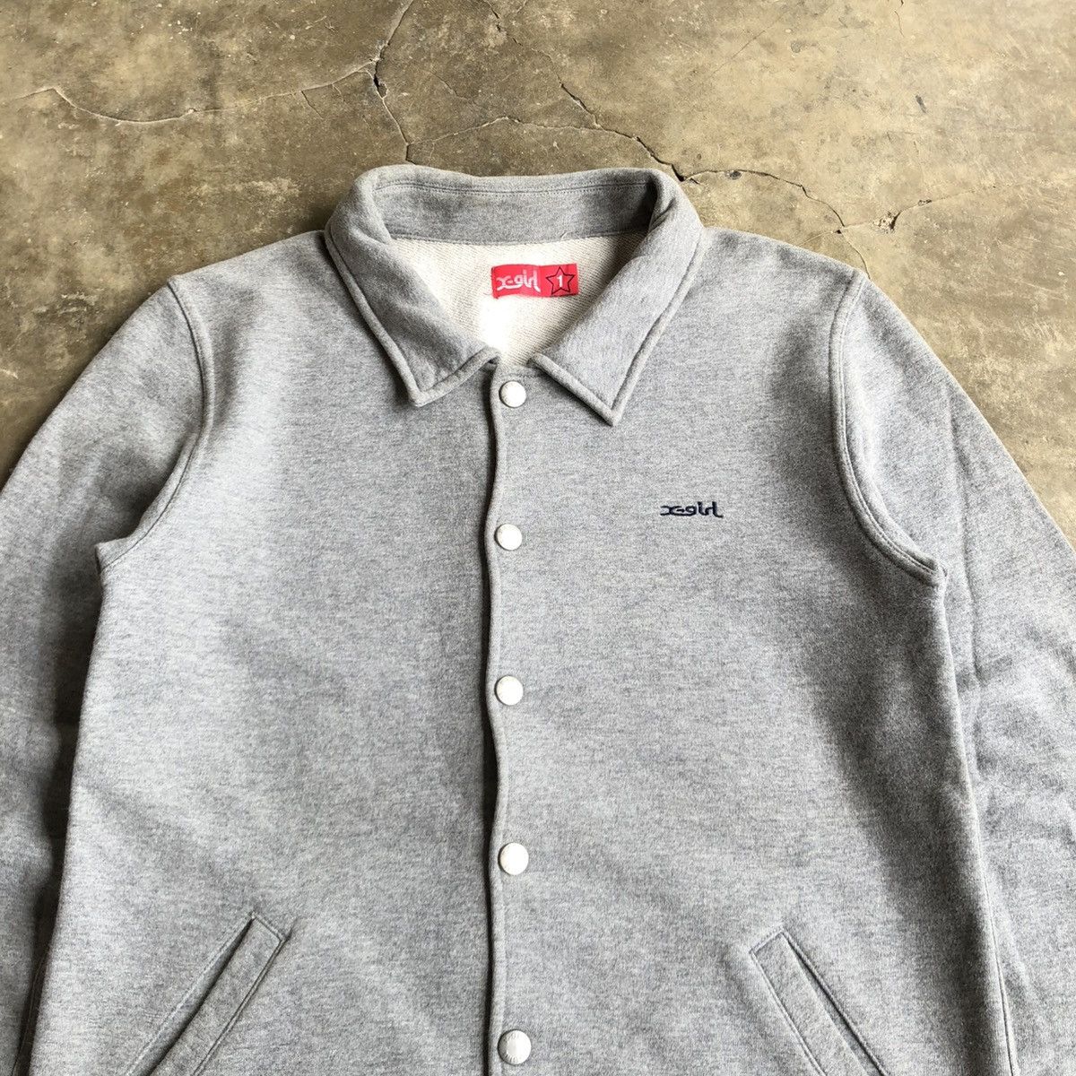 Hysteric Glamour 2000s X-girl Women Face Big Logo HG Style Button Jacket Grey Size US S / EU 44-46 / 1 - 5 Thumbnail