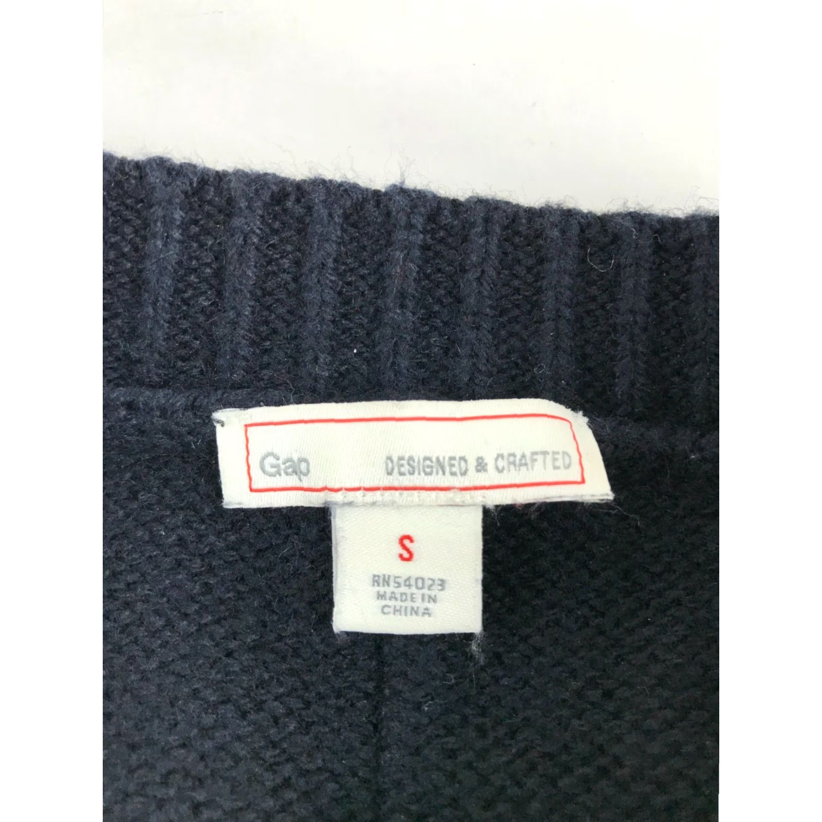 Gap Gap Sweater Mens Small Black Striped Wool Blend Pullover Front Pockets Crew Neck Knit Shirt Size US S / EU 44-46 / 1 - 6 Thumbnail