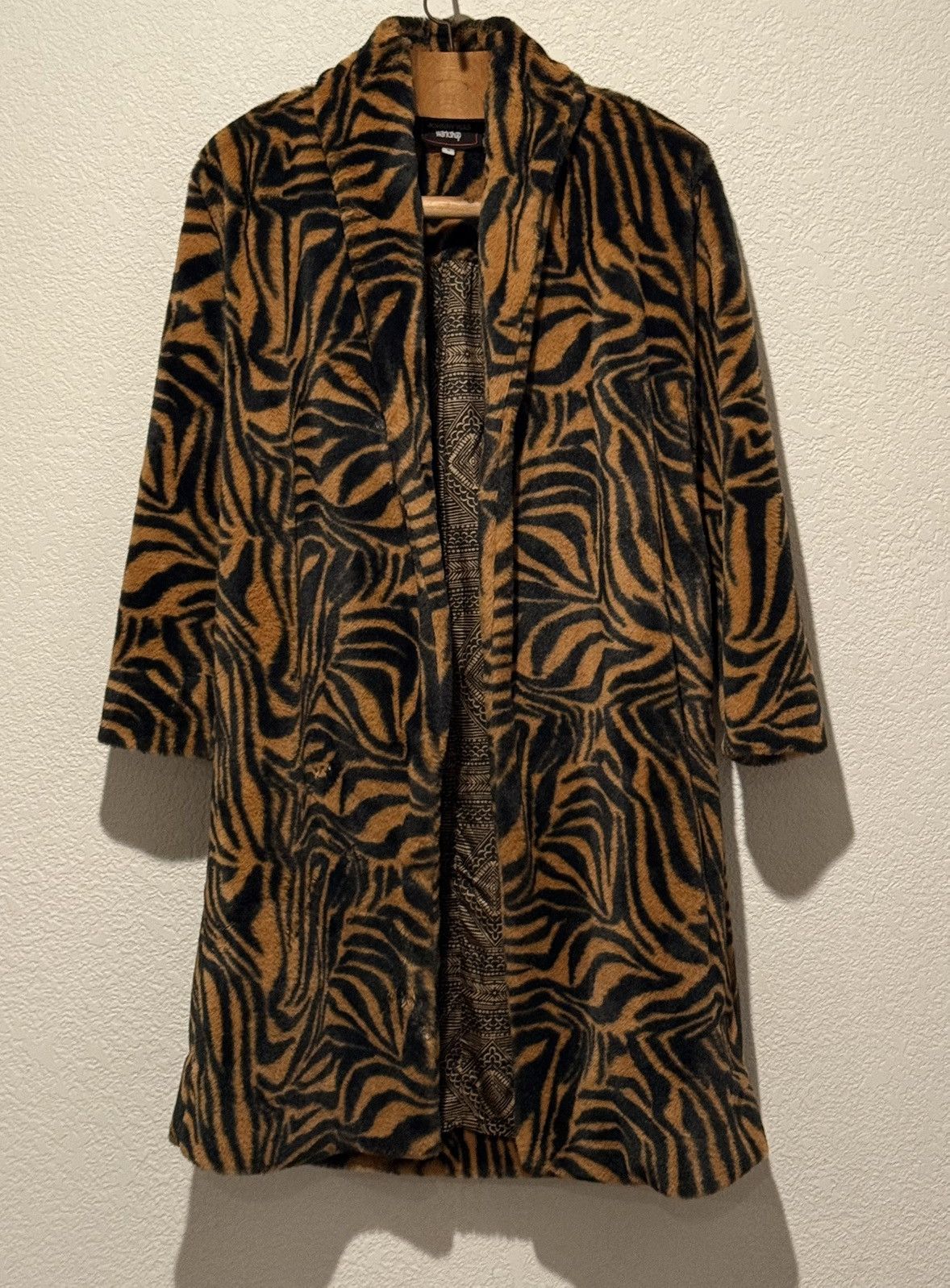 Johnny Was Johnny Was Workshop Faux Fur & Silk Robe Size M / US 6-8 / IT 42-44 - 1 Thumbnail
