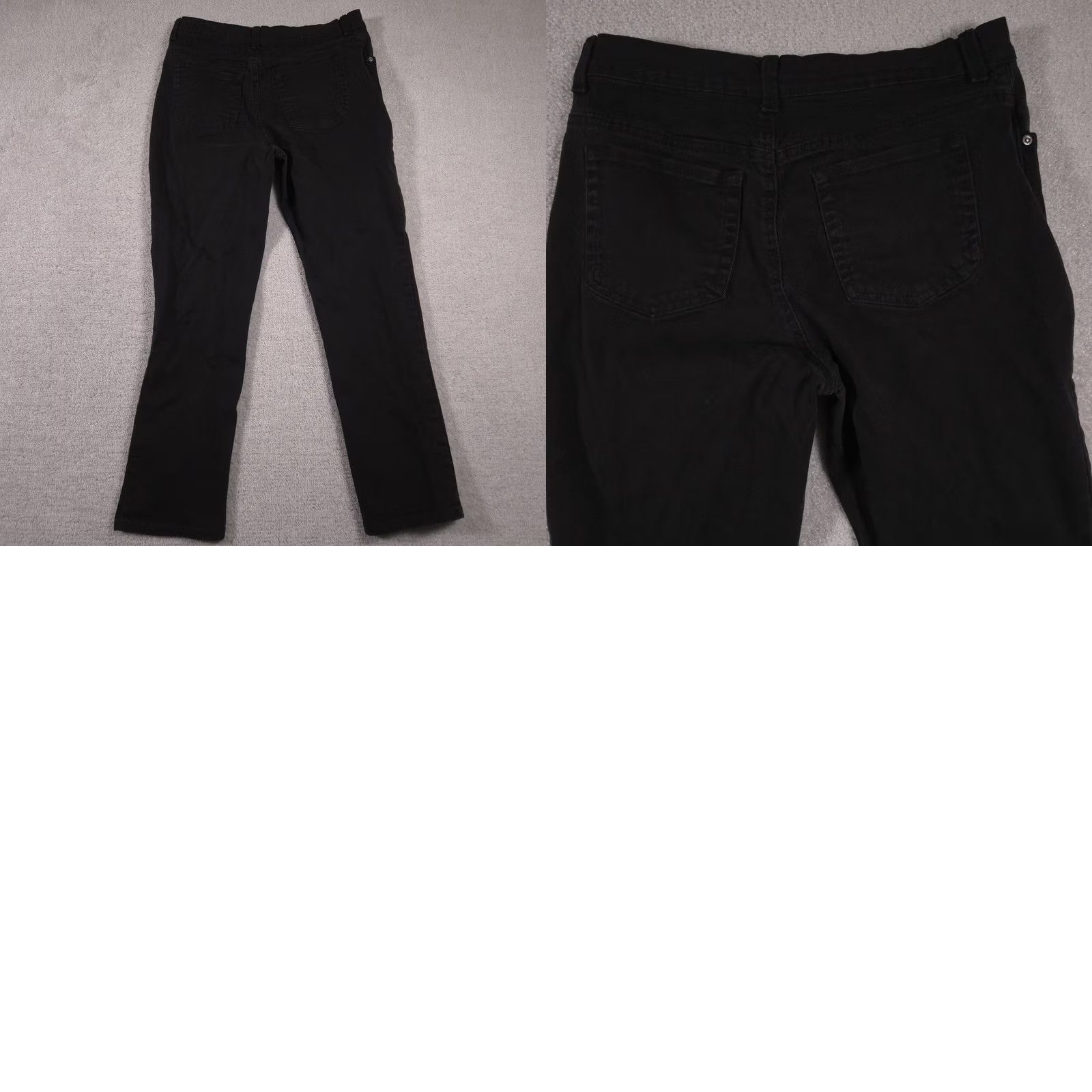 Gloria Vanderbilt Gloria Vanderbilt Jeans Womens 10 Short Black Stretch Denim Straight 5 Pocket Size 32" / US 10 / IT 46 - 9 Thumbnail