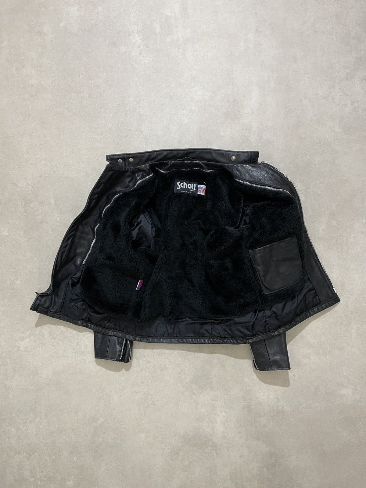 Schott Schott NYC 141 Classic Racer Leather cowhide leather Size US M / EU 48-50 / 2 - 9 Thumbnail