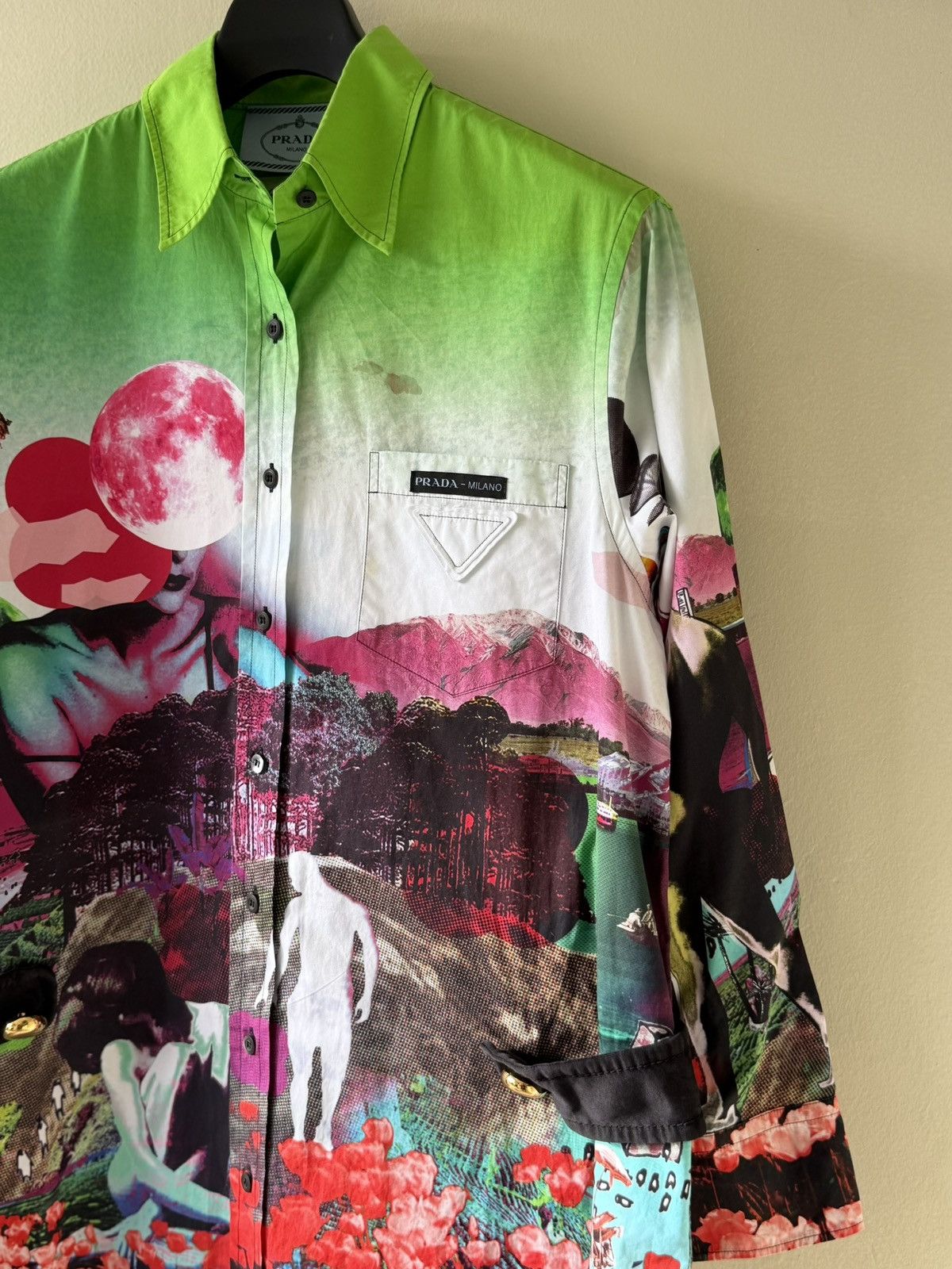 Prada Prada Shirt Panorama Motif Graphic Print James Jean S/S 2018 Size US M / EU 48-50 / 2 - 3 Thumbnail