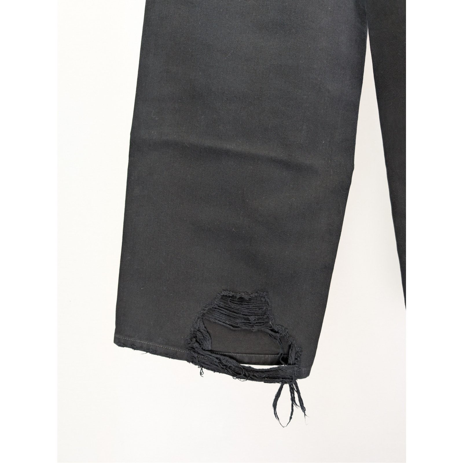 Balenciaga o1rshd1 Soft Black Left Hand Denim Patched Sweatpants Black Size US 32 / EU 48 - 12 Thumbnail