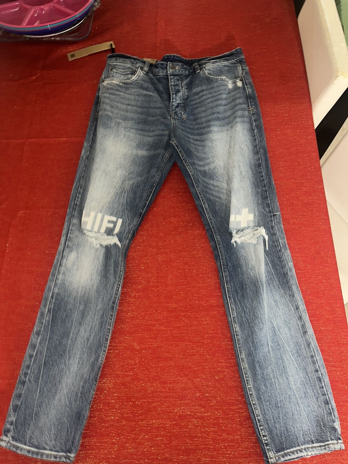 Ksubi Ksubi Distressed Light Wash Denim Jeans Sz 36 Size US 36 / EU 52 - 14 Thumbnail