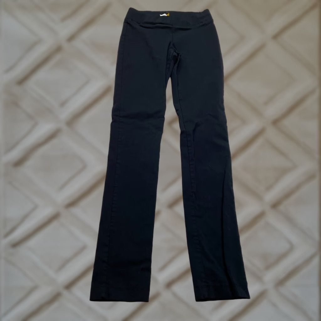 Vintage 2B Clothing Sweatpants Women Small Black Solid Stretch Rayon Nylon Spandex 24x30 Jersey Low Rise Inseam 30 in Size 42" / US 20 - 1 Thumbnail