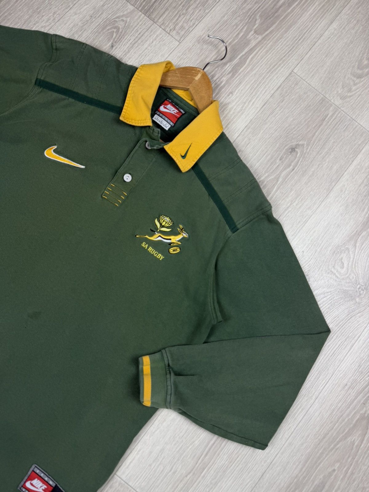 Nike Vintage Nike South Africa SA 1998-99 Rugby Jersey Polo Shirt Size US L / EU 52-54 / 3 - 2 Thumbnail