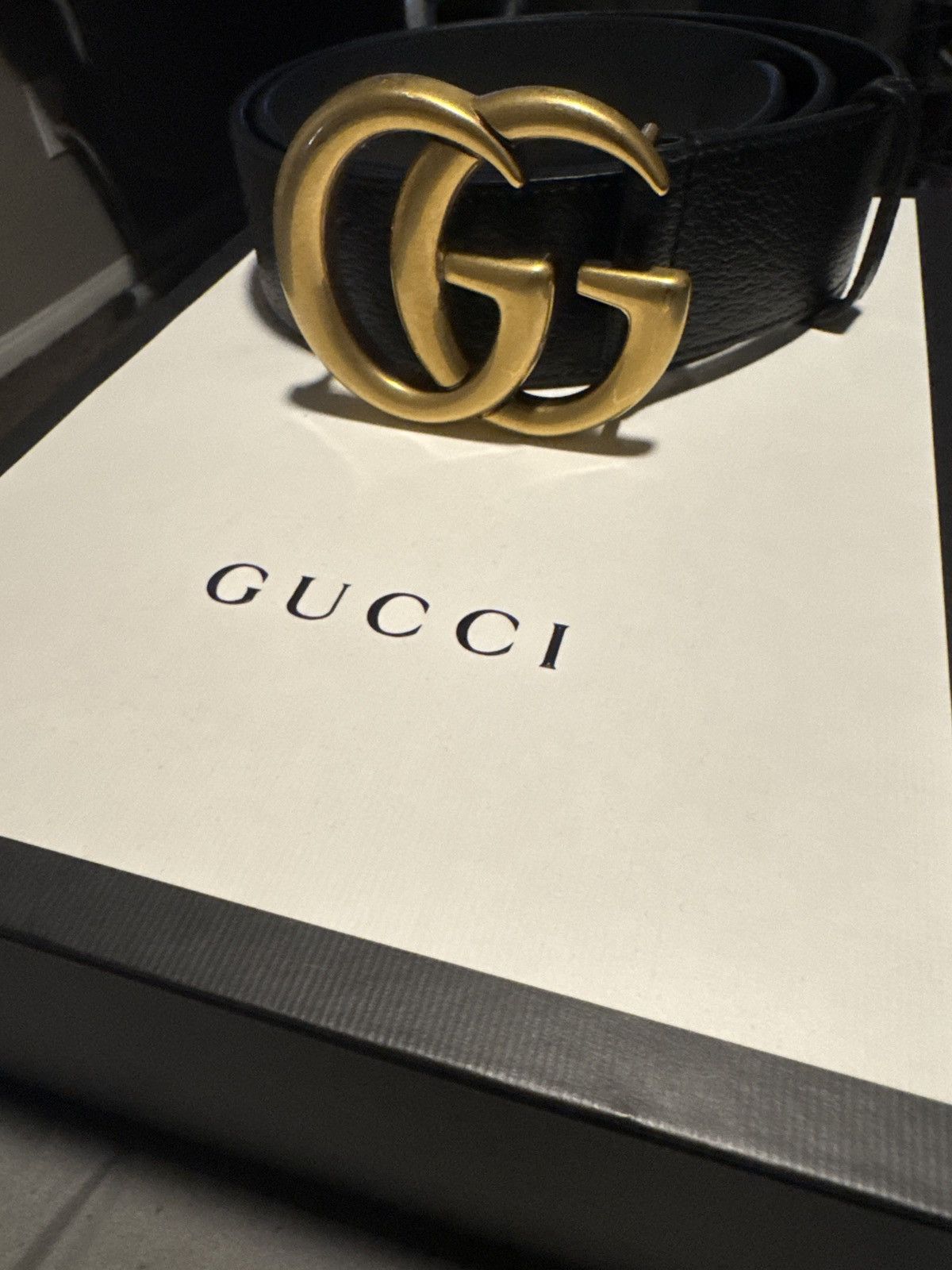 Gucci Gucci GG Marmont wide belt Size 30 - 1 Thumbnail
