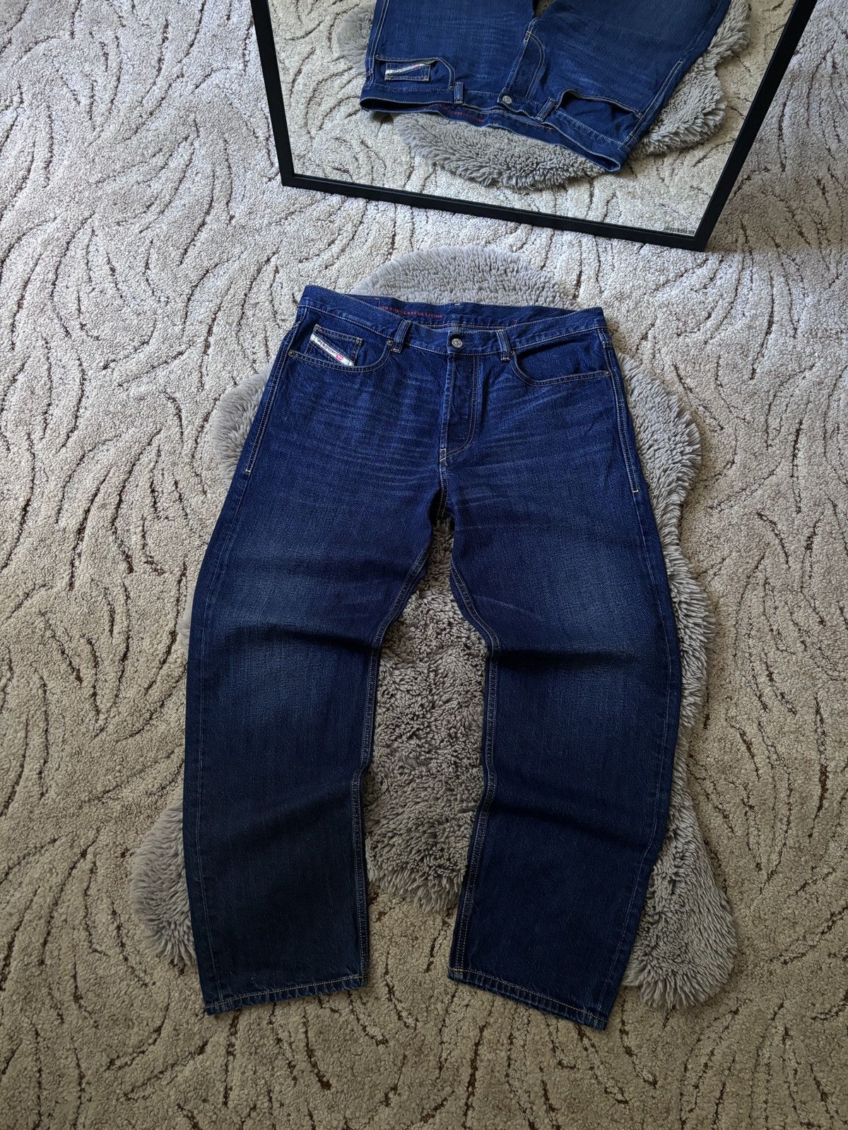Diesel × Diesel Black Gold Diesel D-Macs 2010 jeans baggy fit blue denim pants Size US 36 / EU 52 - 4 Thumbnail