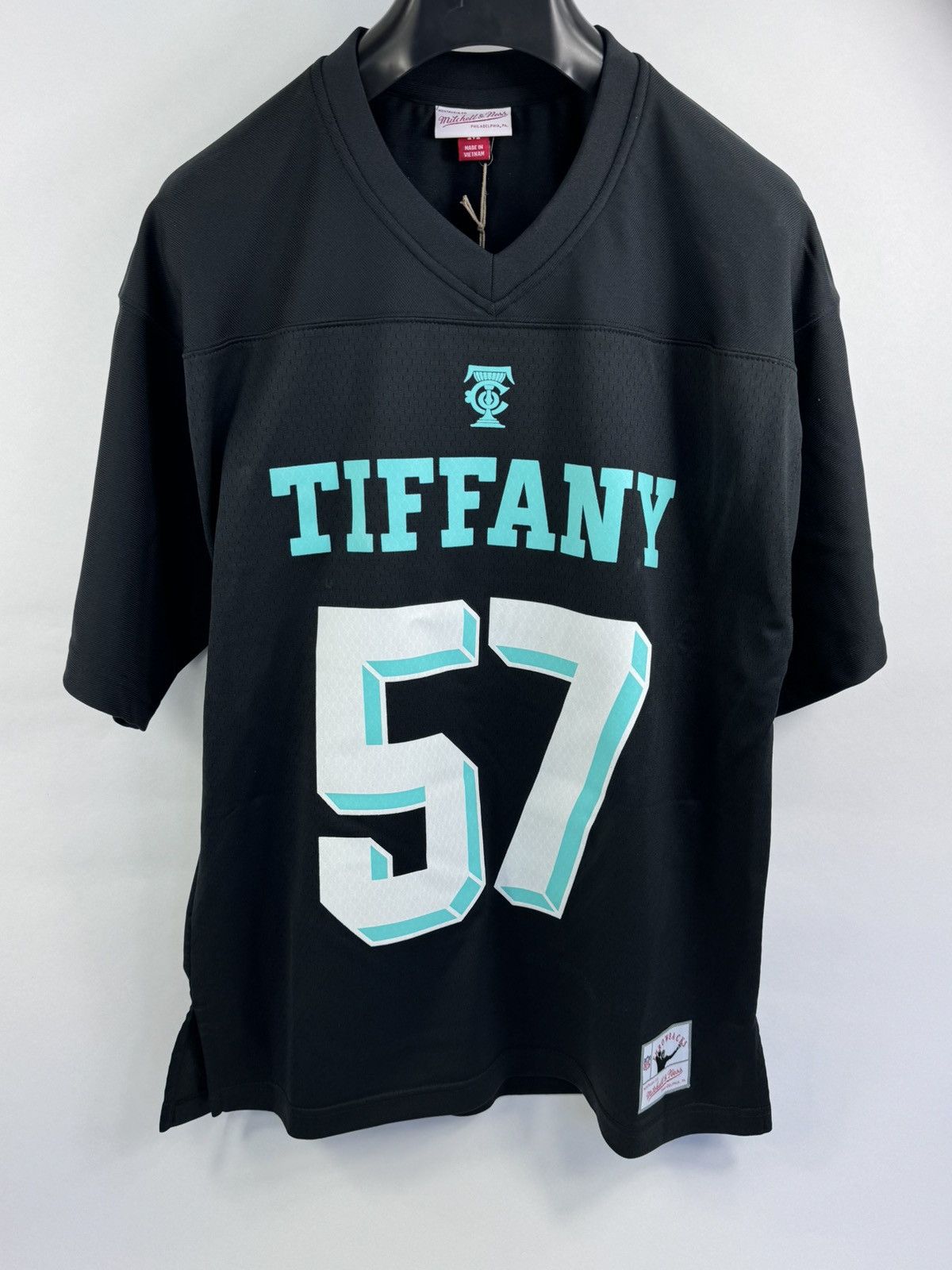 image of Mitchell Ness x Nfl Tiffany & Co. Football Jersey in Black, Men's (Size Medium)