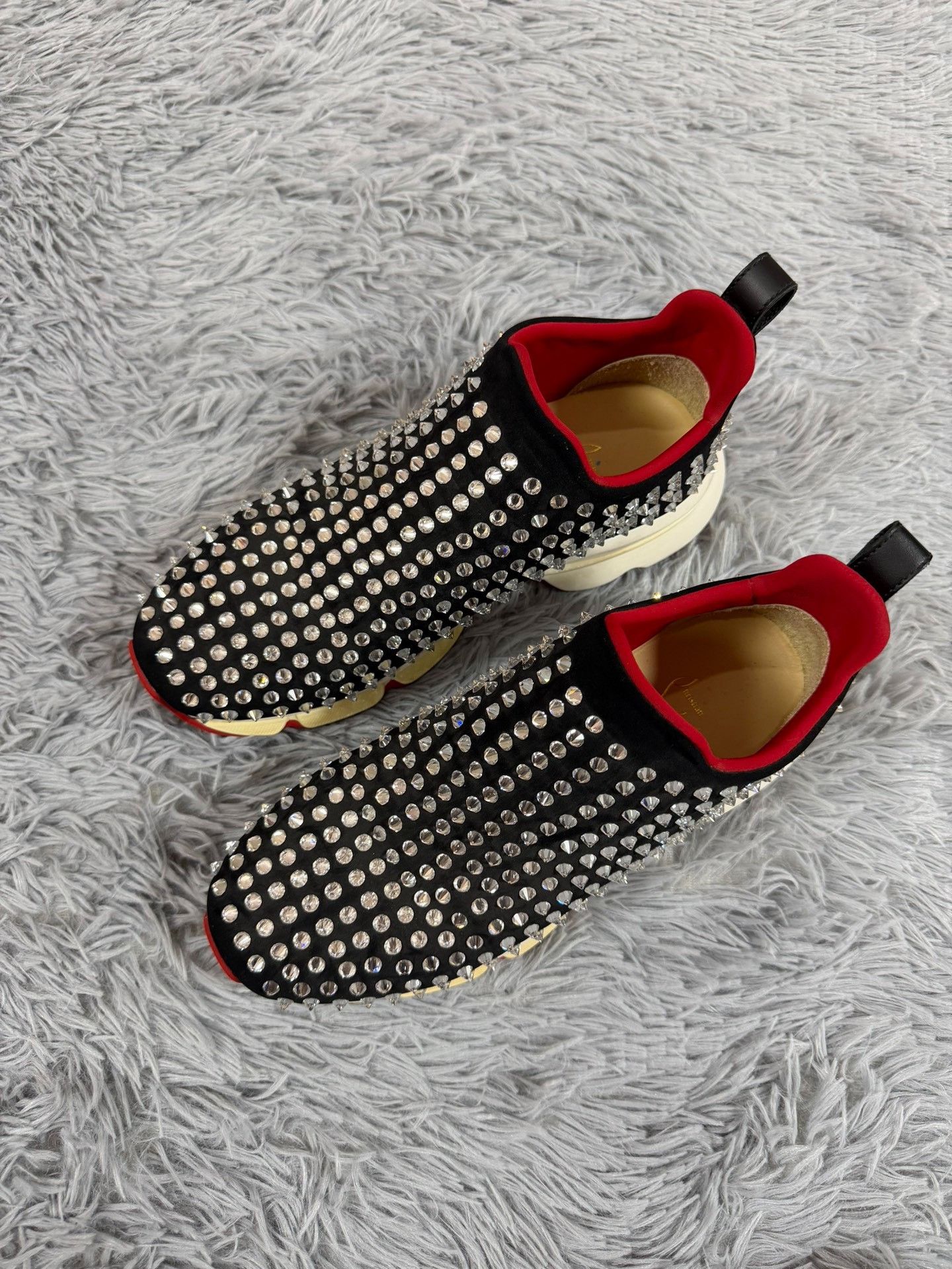 Christian Louboutin Christian Louboutin Casual Black Lowtop Sneakers Women Size US 9.5 / IT 39.5 - 1 Thumbnail