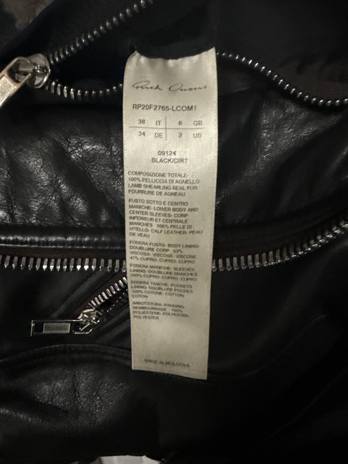 Rick Owens AW2020 Rick Owens ‘Performa’ Shearling/Leather ‘Keith’ Jacket Size US XS / EU 42 / 0 - 8 Thumbnail