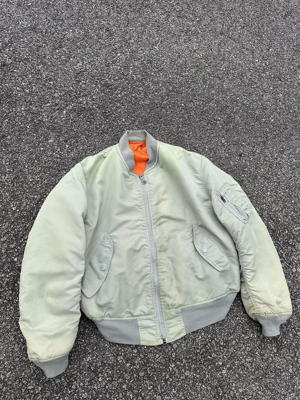 Vintage 🪖Vintage MA-1 Man Intermediate Pract Bomber Jacket Size US L / EU 52-54 / 3 - 4 Thumbnail