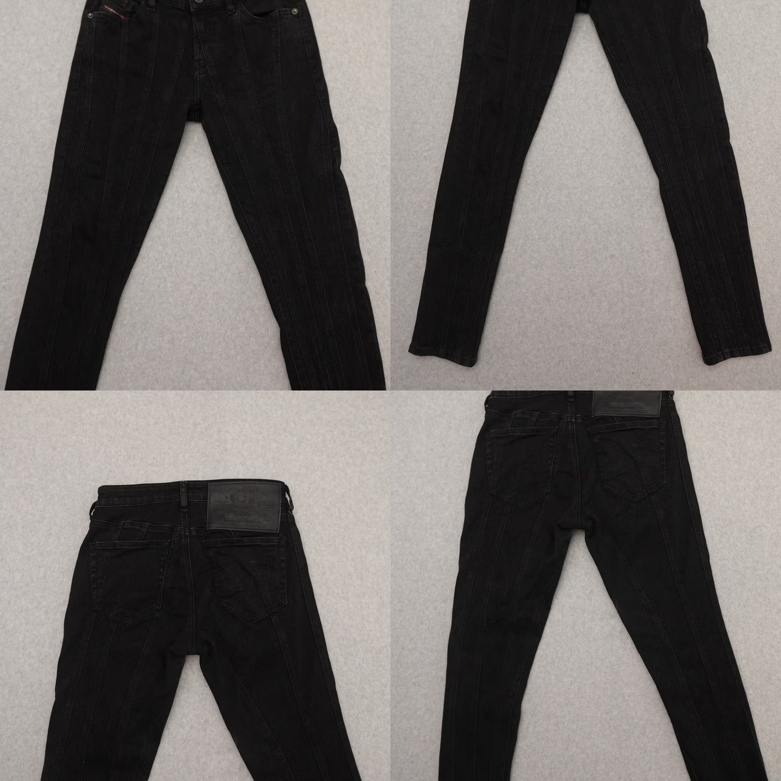 Diesel Diesel Jeans Womens 28 (28X29) Black Slim Skinny Regular Waist Side Dent Denim Jeans Ladies Slimming Pattern Solid Dark Wash -Mens- Womens Size 28" / US 6 / IT 42 - 9 Thumbnail
