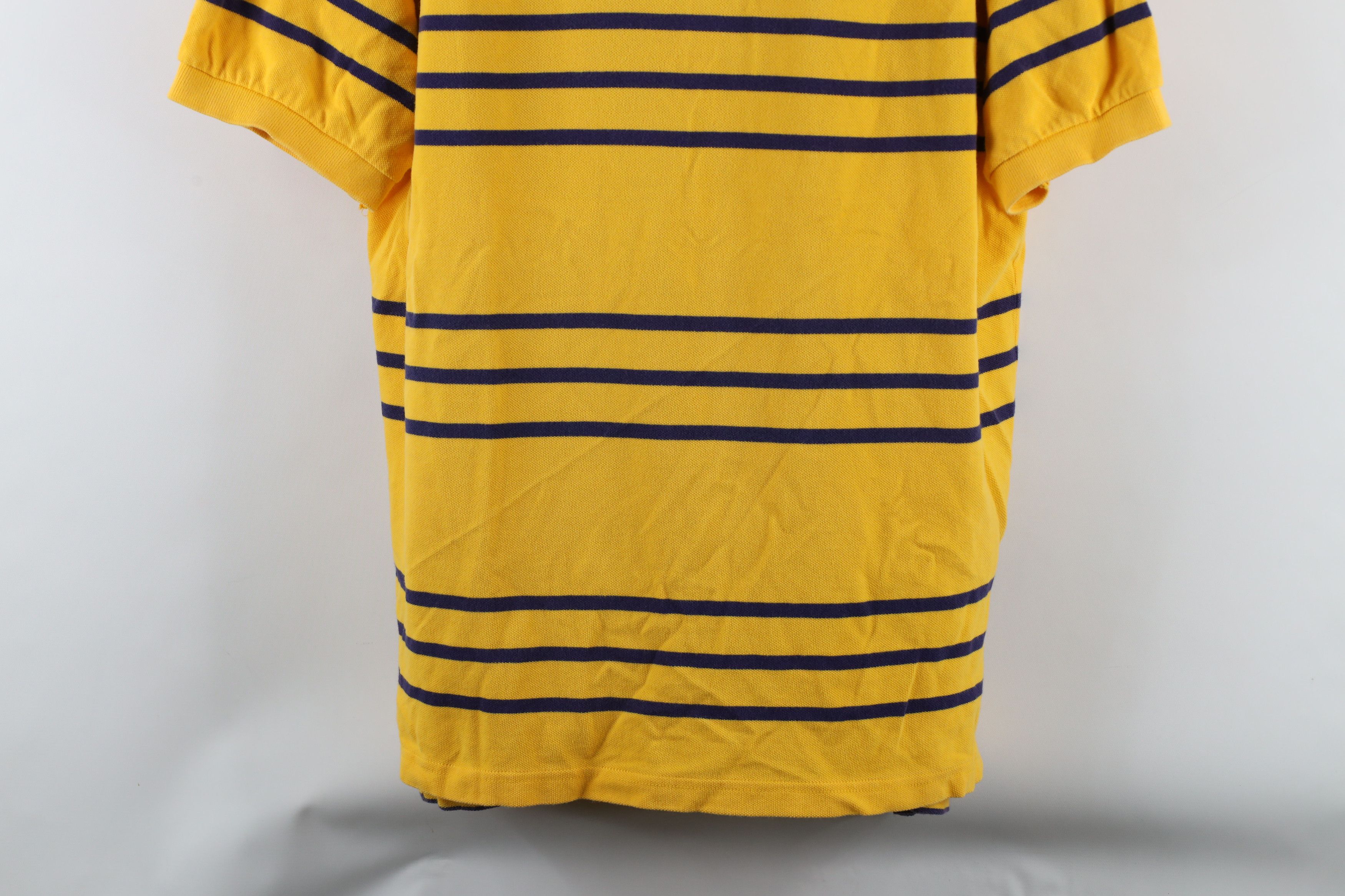 Ralph Lauren × Vintage Vintage 90s Ralph Lauren Cotton Striped Collared Polo Shirt Size US XL / EU 56 / 4 - 3 Thumbnail