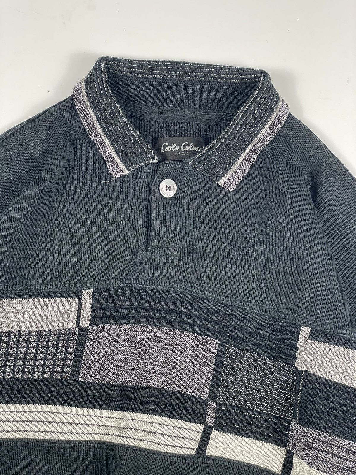 Carlo Colucci × Vintage Caro Colucci pullover crewneck sweatshirt zip rare boxy cool Size US XL / EU 56 / 4 - 2 Thumbnail